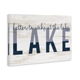 thumbnail image 4 of Stupell Industries Wake at Lake Rustic Text & Numbers Painting Wrapped Canvas Art Print Wall Art, 30 x 20, 4 of 8