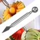 thumbnail image 5 of Cuchillo de doble cabezal para trinchar fruta - Acero inoxidable, cuchara/trinchador de doble uso - Diseño con orificio de ventilación, para sandía/cantalupo, 5 of 8