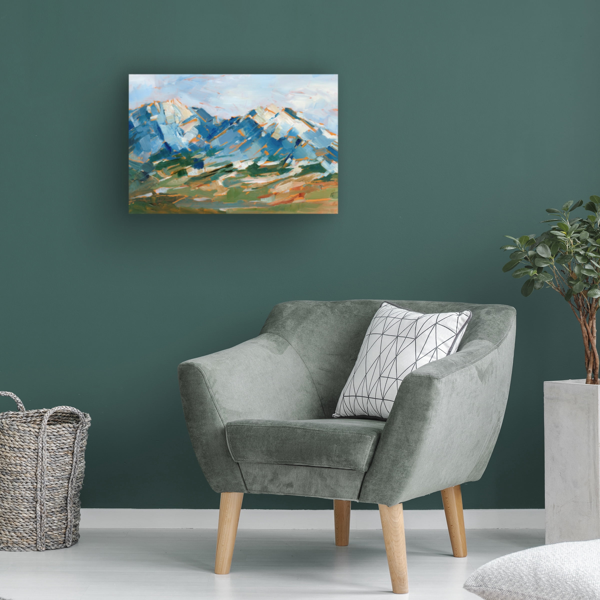 Ethan Harper 'Blue Mountain Peaks I' Canvas Art