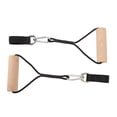 thumbnail image 1 of Wooden Gymnastic Rings, Pull Up Handle Strength Trainer 440lb Capacity Light Arm Strength Training  for Home Outdoor Exercise, 1 of 7