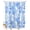 Sky Blue, variant on Split Shower Curtain for Transfer Bench, Yellow Flowers Fabric Shower Curtains for Bathroom, Watercolor Summer Botanical Floral Tub Sliding Transfer Bench Waterproof Bath Curtains 72"x96"