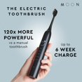 thumbnail image 2 of Cepillo de dientes eléctrico MOON Sonic para adultos con 5 modos negro, 2 of 5