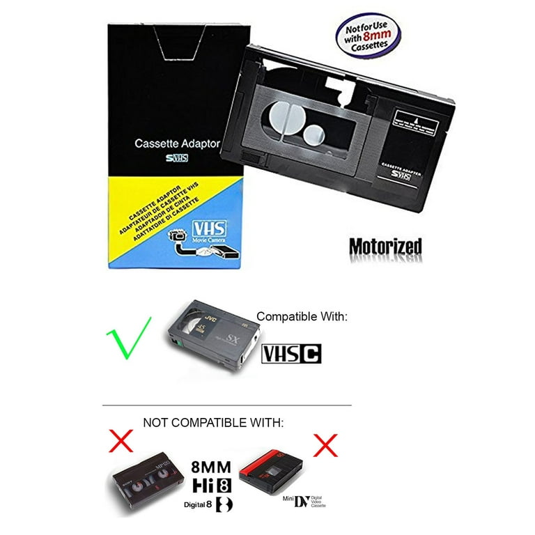 Panasonic Cassette Adapter converts Camcorder tapes play Video VHS VCR  Player