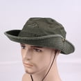 thumbnail image 4 of Sun Hat for Men Women, Fishing Hat UPF 50 Wide Brim Bucket Hat Army Green, 4 of 4
