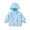 Blue, variant on CPNG Toddler Baby Girls Hooded Jacket Full Zip Waterproof Windproof Windbreaker Coat with Cute Print Kids Lightweight Outdoor Jacket