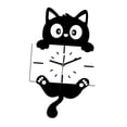 thumbnail image 3 of Reloj de pared decorativo silencioso de acrílico con diseño de dibujos animados y cola oscilante para la habitación sala de estar., 3 of 9