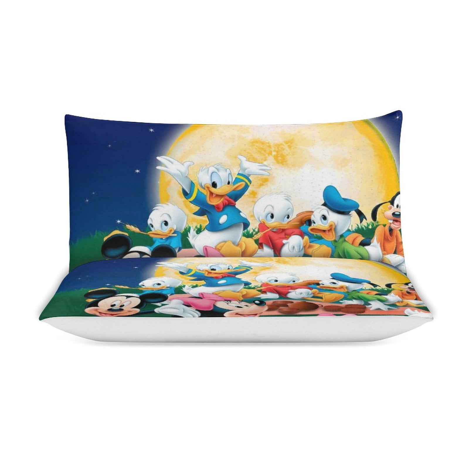 Cartoon Mouse 3-Piece Bedding Set, Printed Quilt Set Twin Size, Full Size,Queen Size,King Size,for Men Women Children Boy Girl Teen Kids (1 Duvet Cover, 2 Pillowcases) Bed Set 79"x90"