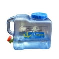 thumbnail image 1 of Shisuyan 8L Outdoor Equipment Square Shaped PC Water Container Carrier for Car(Blue), 1 of 8