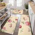 thumbnail image 2 of Pioneer Flower Floral Print Pattern Kitchen Rugs Sets Of 3,Kitchen Runner Rugs Non Skid Washable,Decorative Kitchen Floor Mats for Kitchen,Sink,Laundry,17"x30"+ 17"x47" + 17"x59", 2 of 6