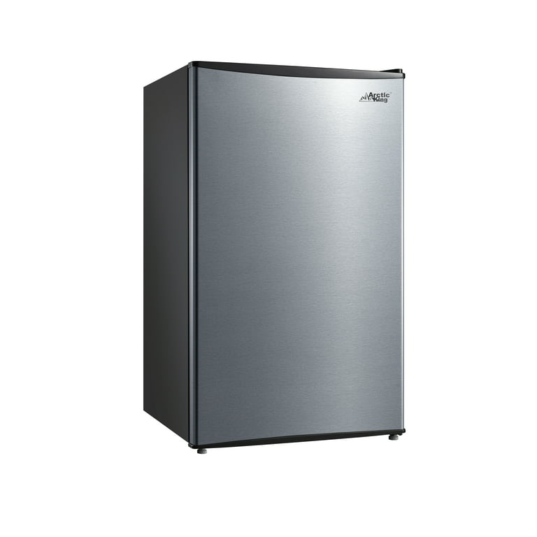 Techomey 12v Fridge 1.0 Cu.Ft Mini Refrigerator with Lock, No Freezer,  Reversible Door AC/DC Quiet Absorption Refrigerator for Truck RV Camper  Caravan