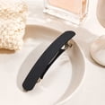 thumbnail image 6 of 2Pcs Matte Solid Color Simple Hair Clips, Non-Slip Rectangle Hair Pins for Women Girls, Multi Colors Daily Hair Accessories for Thick Thin Hair (Black), 6 of 8
