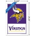 thumbnail image 3 of NFL Minnesota Vikings - Logo 21 Wall Poster, 14.725" x 22.375", Framed, 3 of 3