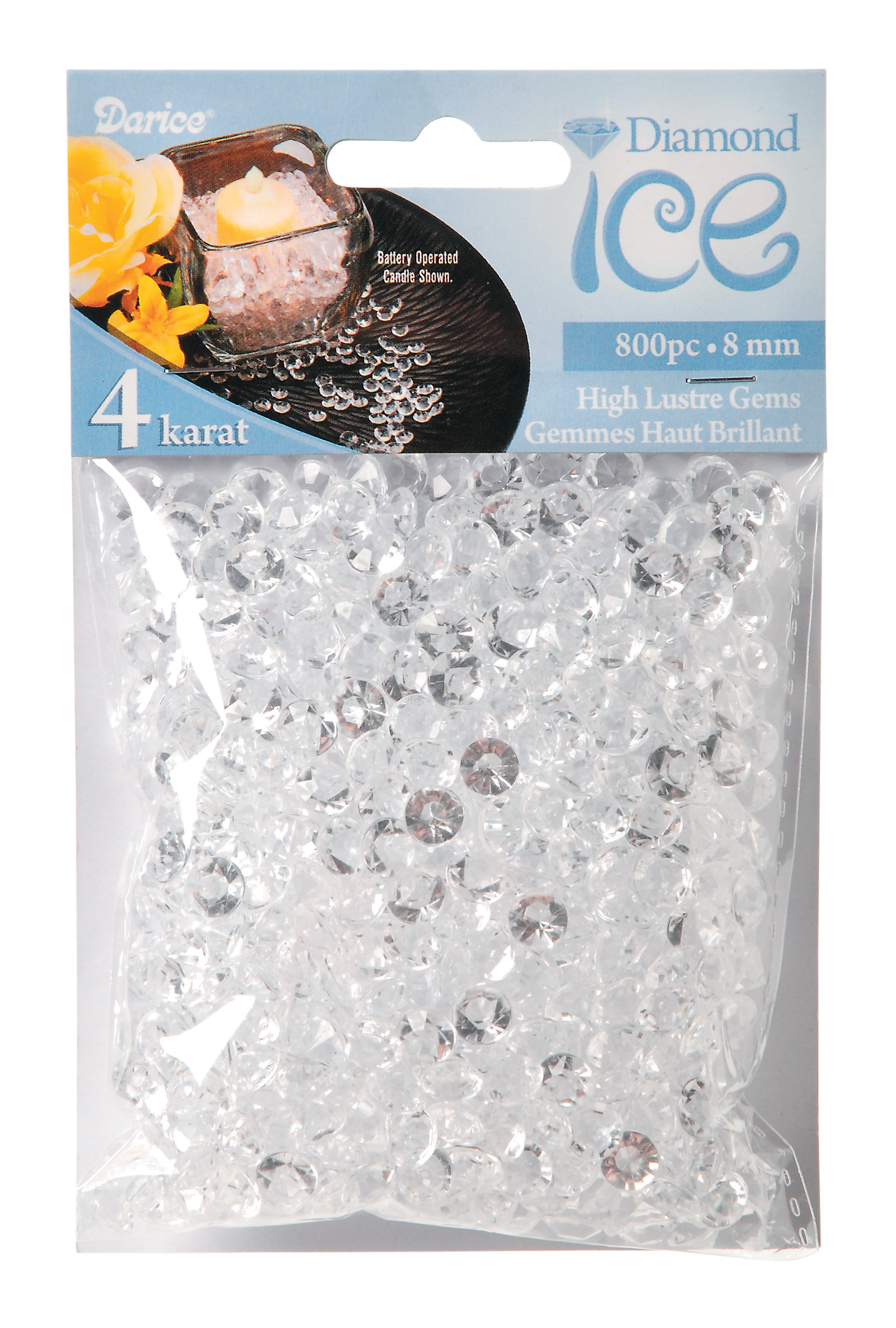 Darice Clear Diamond Ice Gems, 4 Carat, 800 Pieces - image 5 of 5