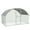 9.8' W x 6.5' D x 6.5' H, variant on Gaderth Metal Chicken Coop, Double Lockable Doors Hen Run House, Large Chicken Walk-in Poultry Cage with Waterproof & Anti-UV Cover, Outdoor Chickens Run Pen for Backyard Farm Yard