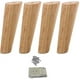 thumbnail image 1 of 4pcs Wooden Furniture Feet Tapered Sofa Legs Solid Wood Furniture Legs 7inch, 1 of 5