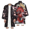 thumbnail image 2 of Dragon Printed Cardigan Harajuku Long Style Kimono Women Men Japanese Street Samurai Cosplay Yukata Tops Oversize 6XL, 2 of 6