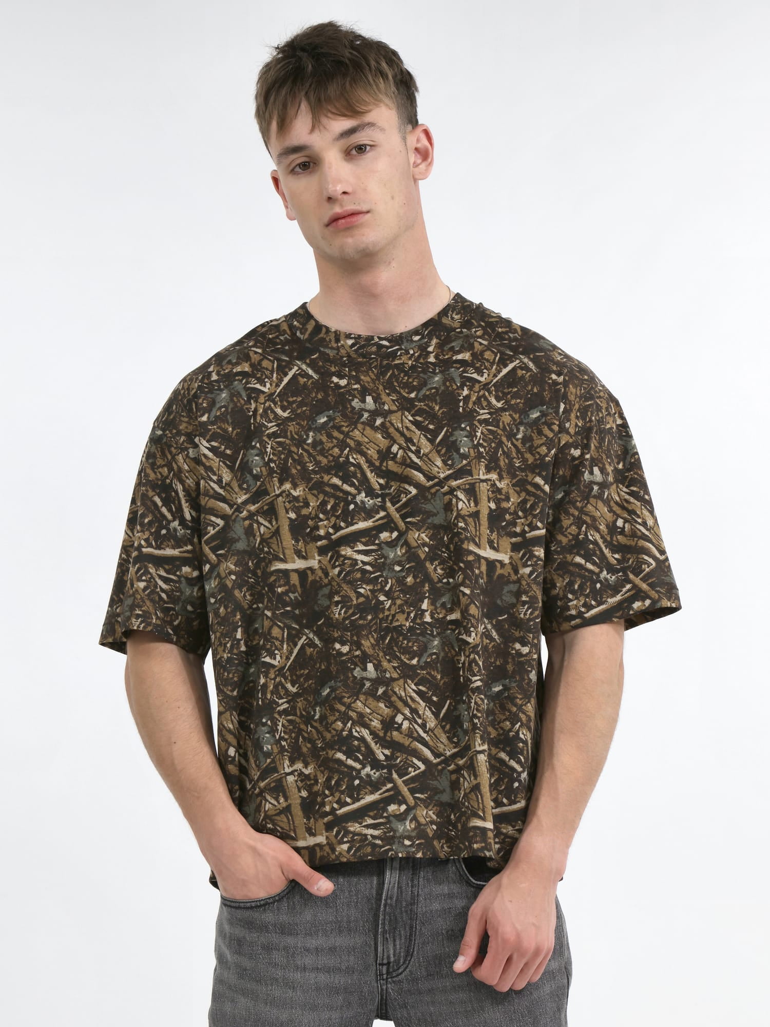 No Boundaries All Gender Cotton Oversize Tee with Short Sleeves, Men's and Big Men's