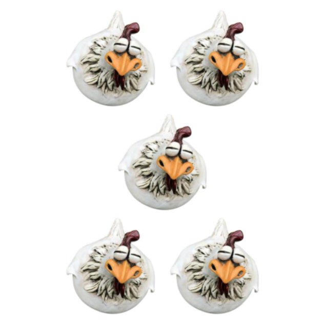 Maytalsory Charming Farm Yard Art Sculptures Sturdy Resin Craft For Garden Decor With Endless Fun Chicken C 5Set