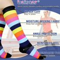 thumbnail image 2 of 3 Paires de Bas de Compression Femmes Hommes 15-20 mmHg Chaussettes de Compression Médicales pour Vol, Course (style 1 l/TG), 2 of 4