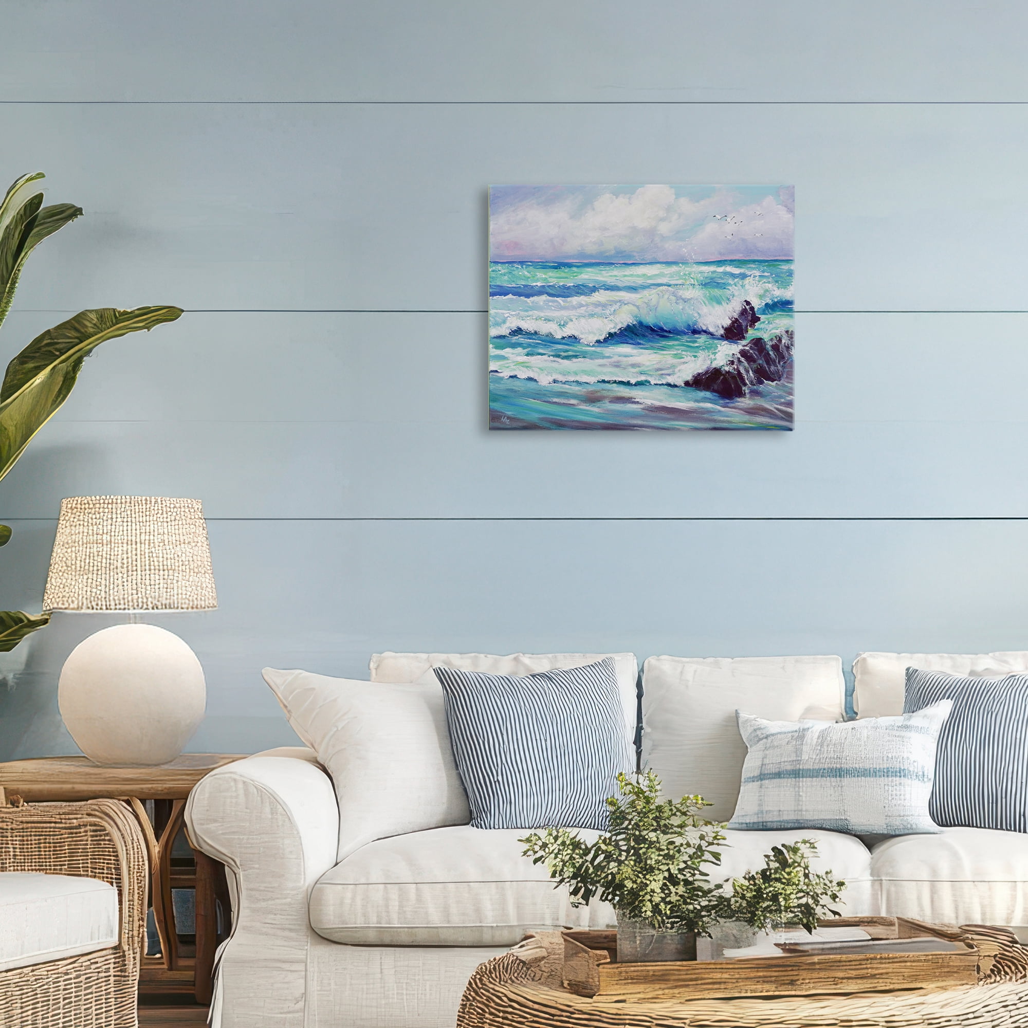 Stupell Industries Down By The Sea Canvas Wall Art, design by Lee Ann Zirbes