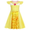 thumbnail image 5 of Benylion Princess Dresses Halloween Costume for 5-6 years Girls Cosplay Birthday Party Dress up with Crown & Scepter, 5 of 6