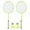 #Fluorescent Yellow, variant on Herwey Children Badminton Racket with 2 Balls Set Outdoor Sports Game Kids Boys Girls Toy,Kids Badminton Racket,Badminton Racket