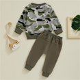 thumbnail image 4 of Coerni Boys 2 Pieces Set Long Sleeve Tops + Camouflage Pants Outfits Boys Clothes Set 6 12 18 24 Months Halloween Clothes, 4 of 9