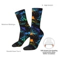 thumbnail image 4 of Cauagu Retro Truck Print Crew Socks for Women and Men,Adult Athletic Running Socks 1-Pair Sports Socks Work Gear Socks with Moisture Wicking, 4 of 6