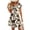 Khaki, variant on Spring Dresses for Women 2026 V-Neck A-Line Swing Knee Length Midi Dress Fashion Travel Cruise Outfits with Pockets