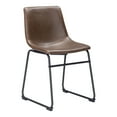 thumbnail image 3 of Smart Dining Chair Vintage Espresso Dining Chair, Transitional Style, Plush and durable faux leather fabric, Plywood, Indoor Dining, 3 of 11