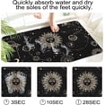 thumbnail image 4 of Constellation Celestial Sun and Moon Goth Diatomaceous Earth Bath Mat Rug-Rubber Non Slip Quick Dry Super Absorbent Thin Bathroom Rugs for Bathtub Shower Room Sink ( 17" L x 27" W ), 4 of 5