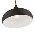 thumbnail image 5 of 41172-14 Livex Lighting Amador - 1 Light Pendant In Transitional Style-15 Inches Tall and 11.75 Inches Wide-Textured Black/Antique Brass Finish, 5 of 10