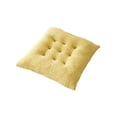 thumbnail image 2 of CaiYueKe Square Non-Slip Plush Thicken Seat Pillows Cushions Solid Color Office Chair Seat Pad Soft Tatami Reversible Fluffy Chair Cushion for Home, Office, Adults (15.7"x15.7"), 2 of 7