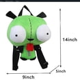 thumbnail image 1 of Mochila de peluche de perro verde pequeño, juguete para mascota, Gil, perro alienígena, mochila, bolso, muñeco Muppet, 1 of 3