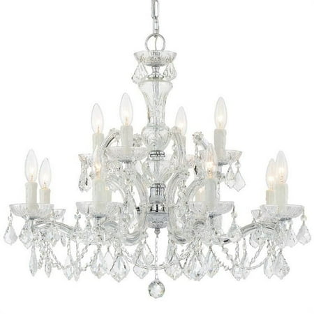 

Barclay Avenue Twelve Light 2-Tier Chandelier in Classic Style 29 inches Wide By 25.5 inches High-Hand Cut Crystal Type-Polished Chrome Finish Bailey