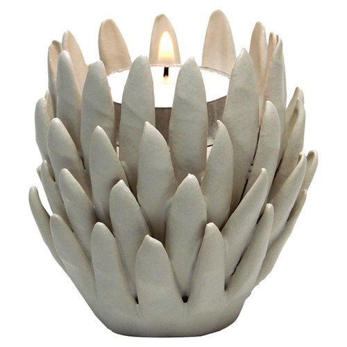 Design Toscano Kosa 3 Brown Hand-Crafted Ceramic Candleholder QUZ183
