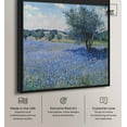 thumbnail image 2 of Bluebonnet Meadow II Canvas Pastel Landscape by Art Remedy, Black Frame, 30 x 30, 2 of 7