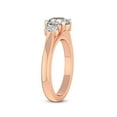 thumbnail image 4 of 5 Carat IGI Certified Oval Shape Lab Grown Diamond Engagement Ring | 14K Rose Gold |Jia Secret Double Halo Eternity Diamond Ring | FG-VS1-VS2 Quality Friendly Diamonds, 4 of 5