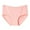 Pink, variant on 2-Pack Women Cotton Middle Waist Soft Briefs Full Coverage Plus Size Panties Underpants Stretch Briefs