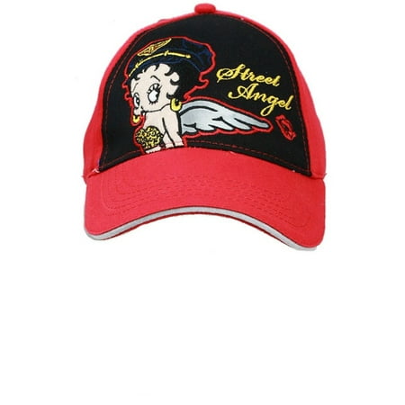 Baseball Cap - Betty Boop - Red Wings (Youth/Kids) New Hat boop696