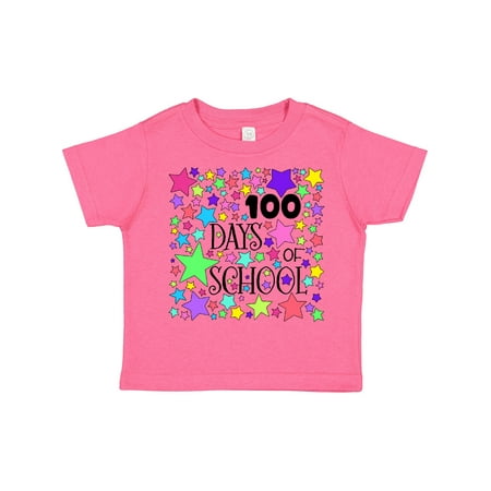 

Inktastic 100 Days of School Pastel Stars Gift Toddler Boy or Toddler Girl T-Shirt