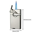 thumbnail image 3 of Refillable Butane Lighter, Windproof Red Flame, Slim Metal Body, Pocket-Size, Outdoor Camping BBQ, Gift for Men Women, Gas Not Included, 3 of 5