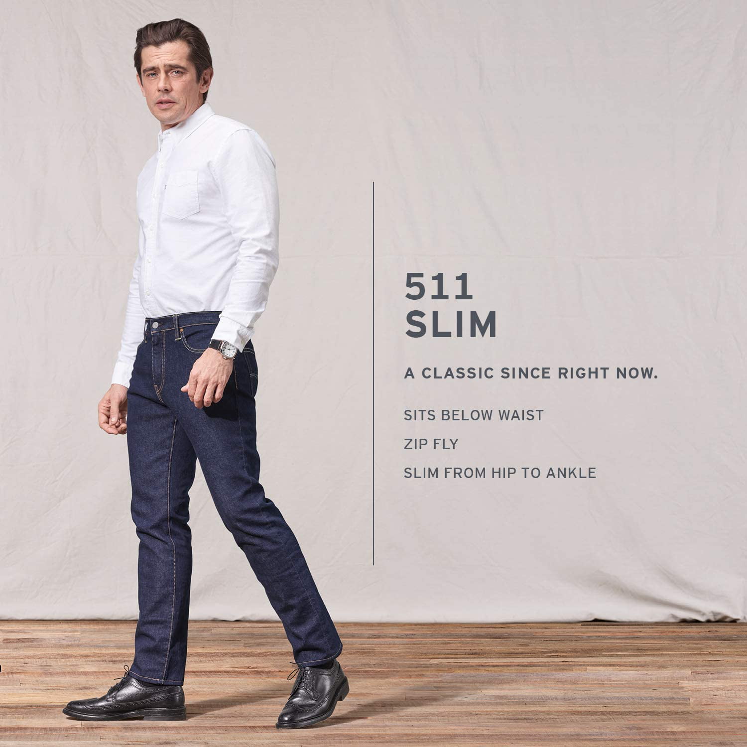 Levis Mens 511 Slim Jeans, Harvest Gold, 31W x 30L 