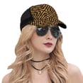 thumbnail image 6 of Men Women Old Colombian Flag Stripes Trucker Hat Snapback Mesh Baseball Cap, 6 of 7