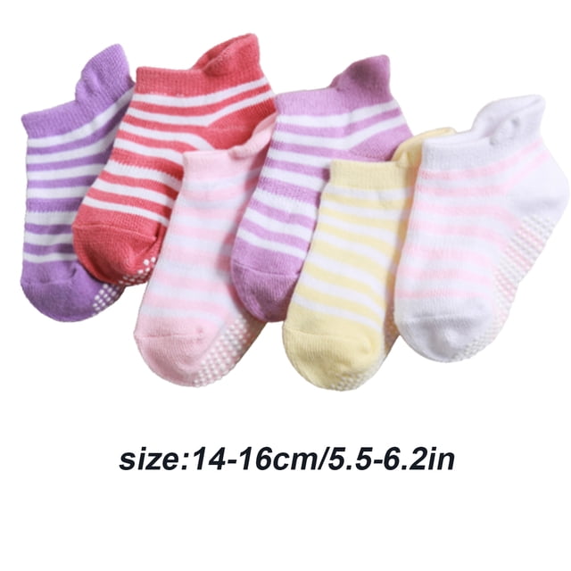 6 Pcs Bas pour Enfants avec Bonne Élasticité Confortables à Porter Style Simple Bonne Fabrication Chaussettes Croisées Fille 14-16