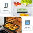 thumbnail image 6 of Walchoice Baking Pan with Lid Set of 2, 12.4 x 9.7 x 2 inch Stainless Steel Rectangular Cake Pan Set with Covers, Nonstick Deep Bakeware for Baking, 6 of 7