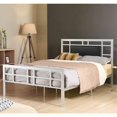 thumbnail image 2 of Hodedah Complete Metal Twin-Size Bed with Headboard-Footboard in Silver Finish, 2 of 5