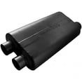 thumbnail image 1 of Flowmaster Exhaust Muffler 530513 50 Series Big Block; Dual 3 Inch Inlet; Single 3-1/2 Inch Offset Outlet; 22 Inch Body/28 Inch Overall Length, 1 of 4