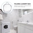 thumbnail image 6 of Monyance Clothes Storage Bag Laundry Hamper Hanging Clothes Bin Door Pockets The Over Bag Door Organizerwashing Organizer Large Basket Hamper(21.26X12.2X1.97Inches), 6 of 10
