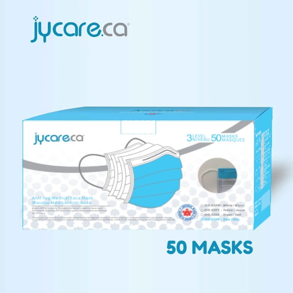Anti-Fog Medical Face Mask (50 pieces)- ASTM Level 3 Mask - Made in Canada